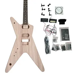 Diy Electric Guitar Kit Dimebag ML Style Mahogany Body Rosewood Fretboard Left Hand