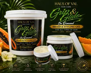 GRIP & GLIDE On Demand Braid & Styling Gel 8 Oz