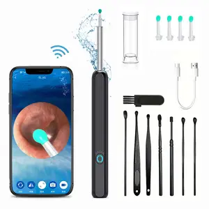Earwax Removal Tool, 8-Piece Ear Pick Set with HD Camera & Light, Rechargeable Ear Canal Cleaner Compatible with iPhone & Android Phones