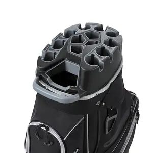 VEVOR Golf Cart Bag, 14 Way Top Divider Organizer, Golf Club Bag with Full-length Divider, Storage Pockets, Shoulder Strap, Rain Hood, Smooth Zippers, High-Strength 900D Polyester for Men & Women