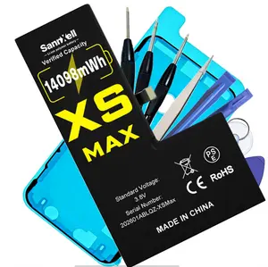SannXell Upgraded High Capacity Battery for iPhone XS Max Replacement, 14098mWh 0 Cycle A1921 A2101 A2102 A2104 Model, Ultra Long Lasting Li-ion Battery iPhone XS Max, with Full Repair Tool Kit
