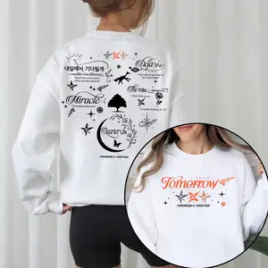 TXT Tomorrow Album Tracklist Sweatshirt, Tomorrow X Together Minisode 3 Shirt, Miracle Shirt, TXT Tour Shirt, Kpop Txt Merch Yeonjun, Soobin