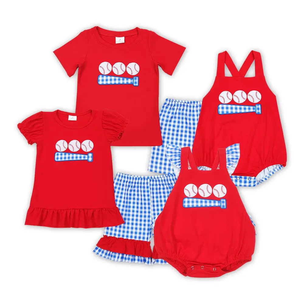 Toddler Baseball Embroidery Kids' Clothing Set, Girls' Fashion Outfits Inspo Suits & Sets