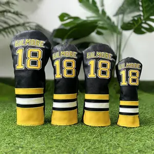 Two-Color Splicing Golf Club Head Cover, Waterproof & Durable Design, Unisex Outdoor Enthusiasts Accessory, Fashionable Putting Cover, Golf Accessories
