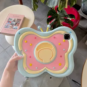 Unicorn Pattern Silicone Tablet Case with Stand, Cute Tablet Protective Cover, Tablet Protector for iPad, iPad 7/8/9, iPad Pro 11, Samsung A7/8/9 Plus, Xiaomi 6/7/Huawei
