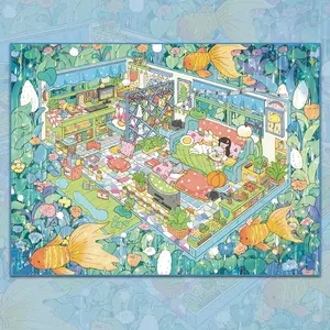 Deep Sea World Scenery Stickers, Sea Treasures & Small Town Scenes, 3D Miniature Landscapes, DIY Craft Decals for Scrapbooking & Journals, Aesthetic Stickers, Art Stickers
