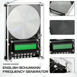 Adjustable Schumann Sine Wave Resonance Audio Generator, Ultra-Low Frequency Sound Machine with USB Port and Acrylic Case (0.1Hz-100kHz)