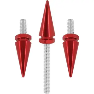 3 PCS Motorcycle Windshield Bolts, Motorcycle Windscreen Fairing Bolts, Road Glide Windshield Bolt, Compatible with 2014-UP Harley (Red)