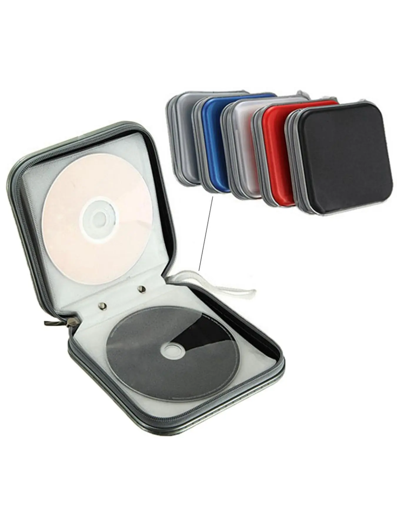 Portable CD Storage Box, CD & DVD Storage Case, Multifunctional CD Organizer for Home & Car, Long Journeys, Road Trips, Bag Accessories for Men & Women, Lightweight Protection Compact, Compact and Lightweight, Durable