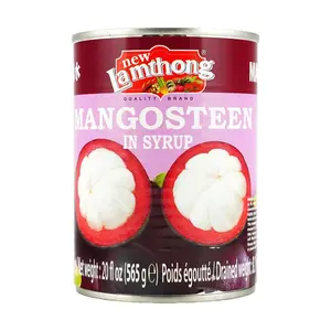 New Lam Thong Canned Mangosteen 565g - Sweet Syrup Fruit for Desserts, Baking, Cakes & Asian Snacks