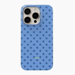 Blue Polka Dots Phone 17 Case – Cute Jeans Retro Style – 17 Air / 17 Promax