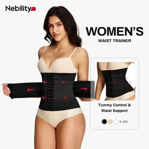 【LIVE】Nebility Women's Waist Trainer Corset Shapewear Tummy Control Segmented Waist Cincher Workout Girdle Firm Compression Belts for Womenswear #SummerWins #DealsForYouDays