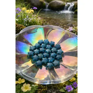 Blue Apatite Gemstone Natural Crystal Stars