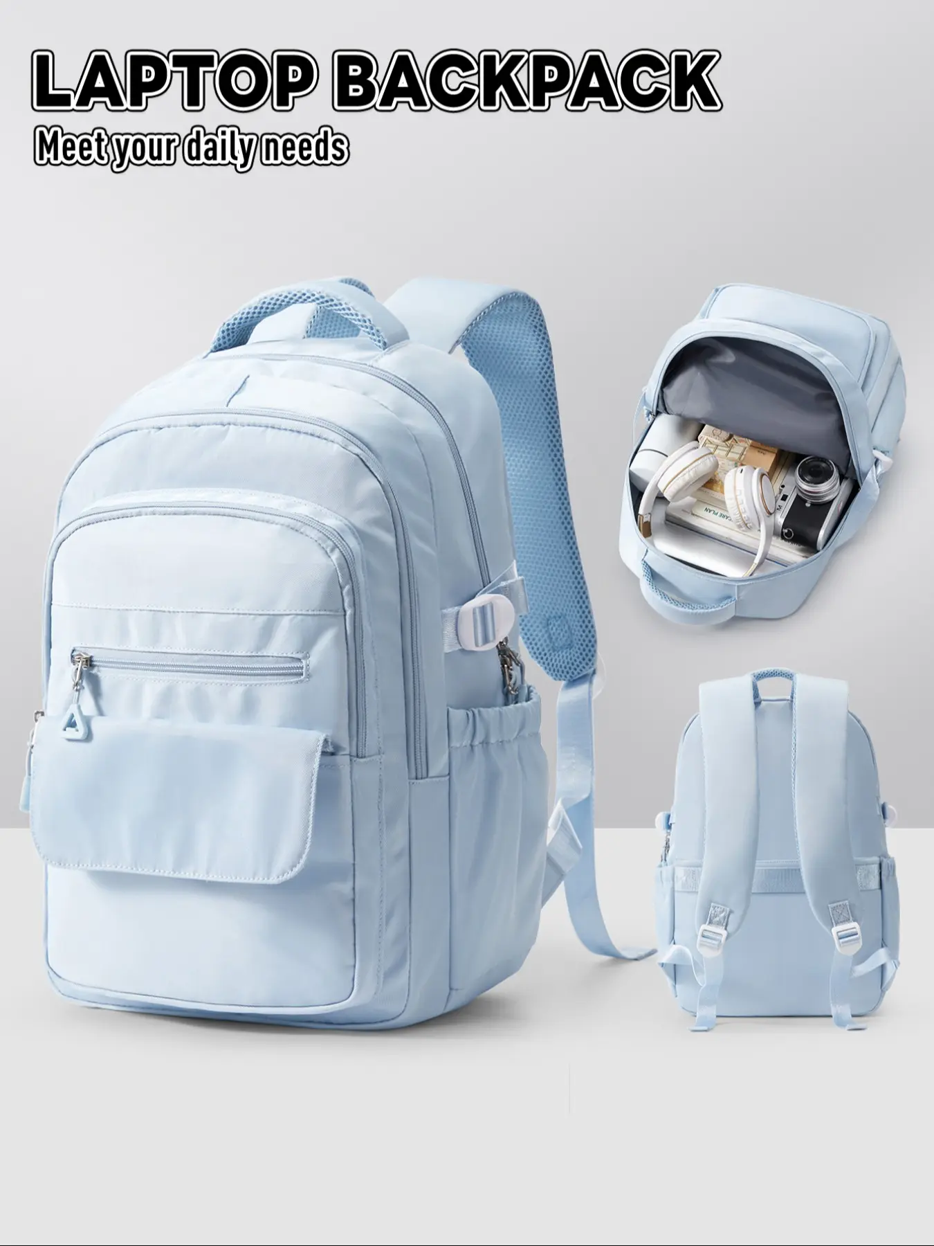 Women's Fashion Backpack - Back to School Essential, Versatile Travel & School Bag, Casual Daypack, Lightweight Daily Backpack with Multi Compartments & Anti-Theft Design, Perfect for School, Sports & Trips