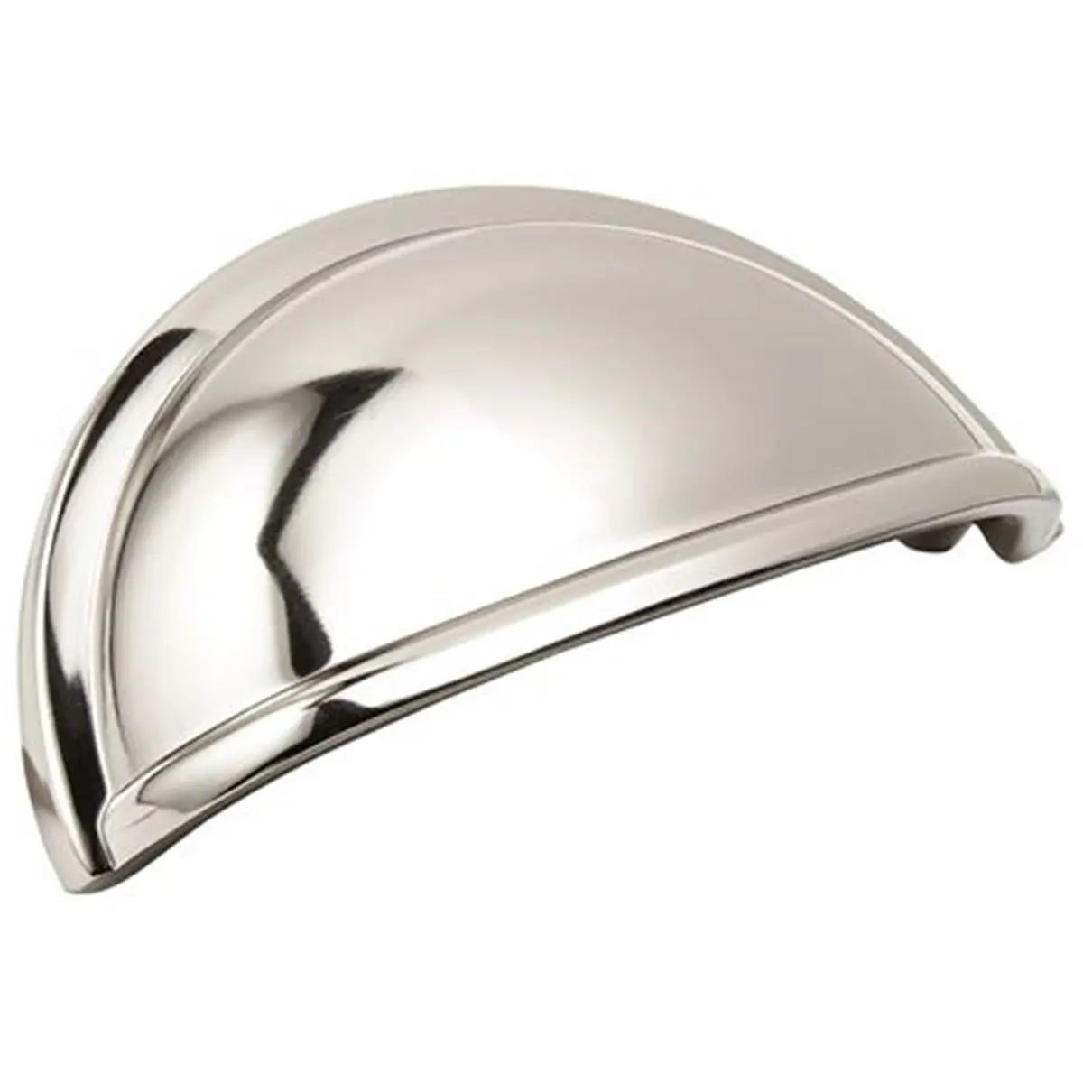 MNG Hardware 17514 3 in. & 96 mm Beacon Hill Cup Pull, Polished Nickel