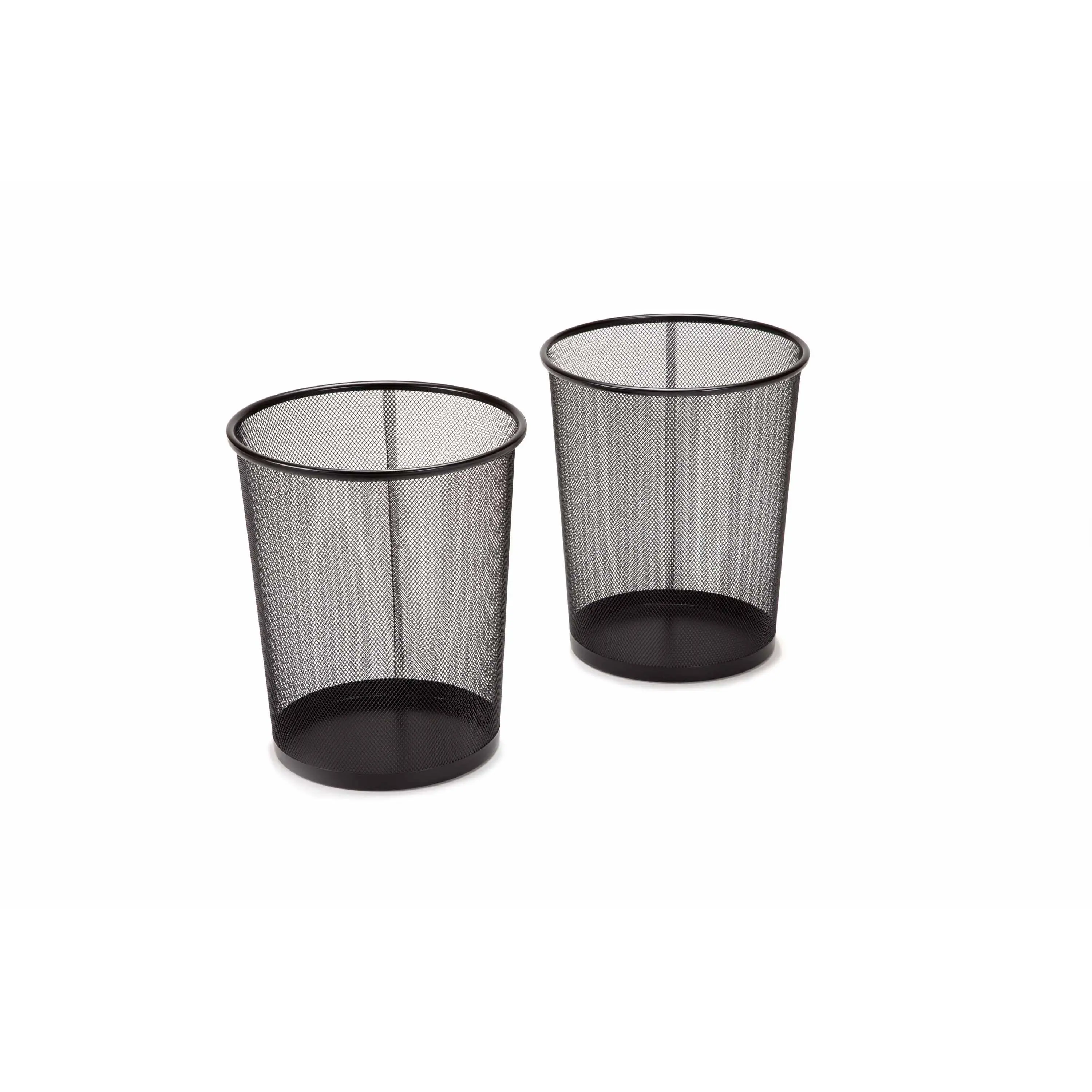 6 Gal. Round Mesh Wastebasket Recycling Bin (2-Pack)