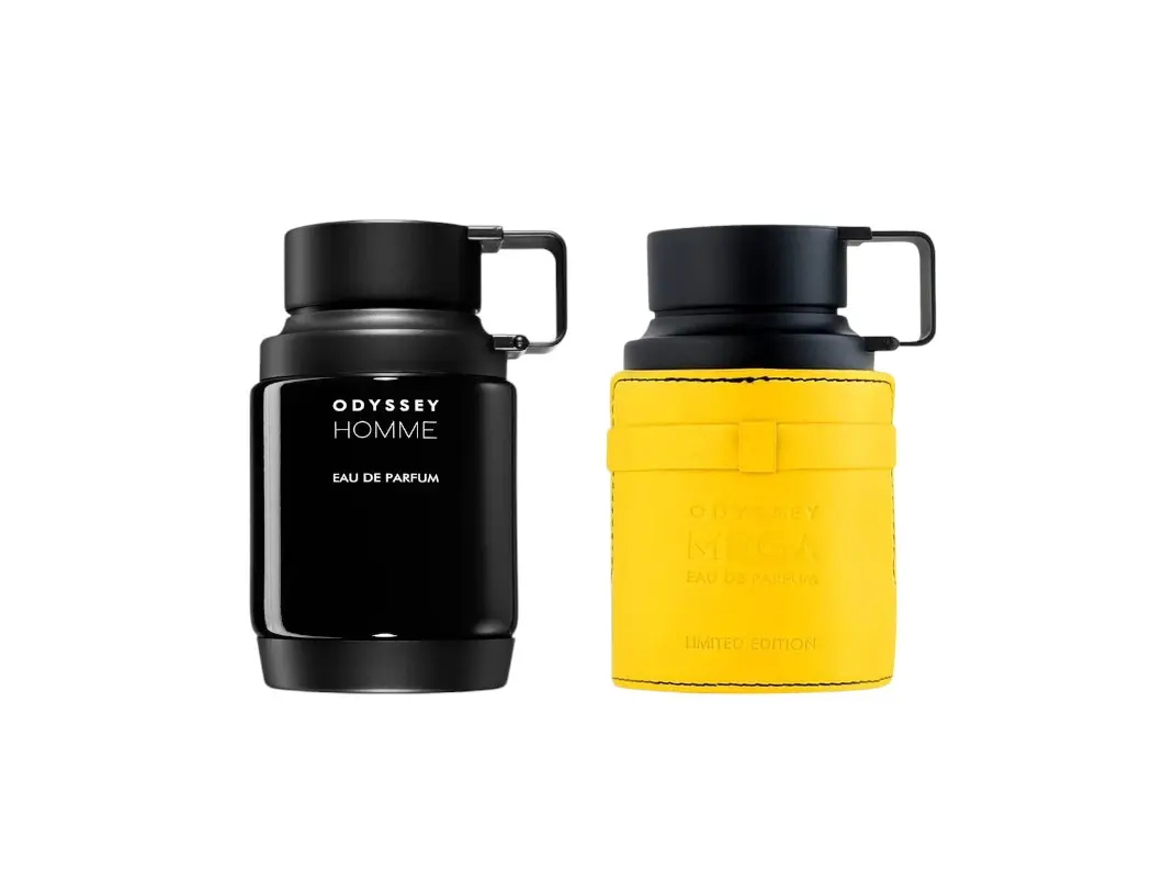 Armaf Odyssey Homme + Mega Bundle Multi-Pack Men's Fragrances, 3.4 oz Per Bottle, Citrus-Amber Scent, Alcohol Base, Suitable for Casual/Formal Occasions