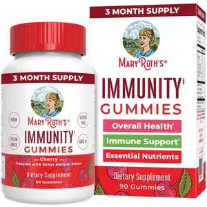 MaryRuth's Immunity Gummies - Vitamin C - Zinc - Vitamin D3 - Elderberry - Echinacea - Immune Support Supplement - Vegan - Non-GMO