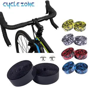 Bicycle Handlebar Tape, Bicycle Parts, 1 Set High Tenacity Adhesive Bicycle Handlebar Tape, Shock Absorbing Handlebar Tape for Road Bikes