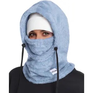 Winter Thermal Balaclava, Polar Fleece Hood Ski Mask for Women Men, Windproof Face Mask Cover Hat Neck Warmer Scarf