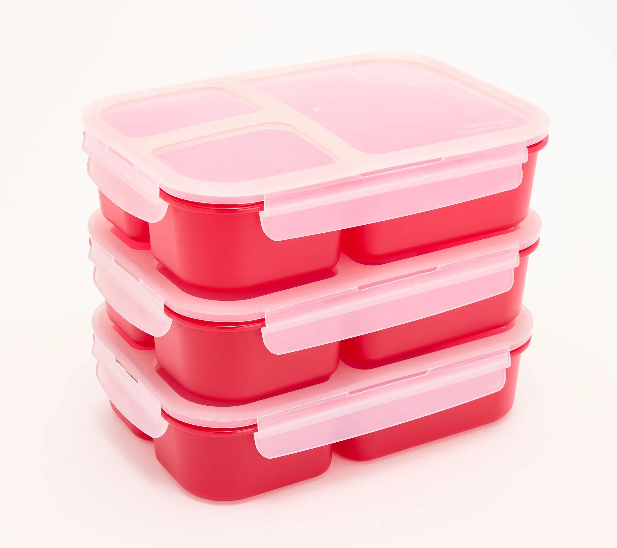 LocknLock Set of 3 Bento Lunch Boxes LocknLock Set of 3 Bento Lunch Boxes