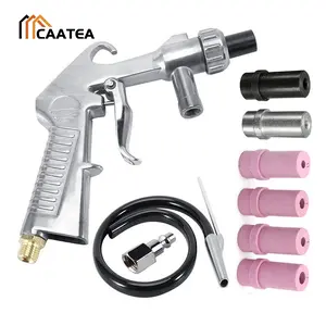 high-Precision Sandblaster Abrasive Air Sand Blasting Gun Efficient Kit Precise Spraying Contains Multiple Types Of Nozzles Sandblasting Machine Strong Sandblasting Tool Cleaning tools Rust Removal tools Polishing tools Heavy Duty