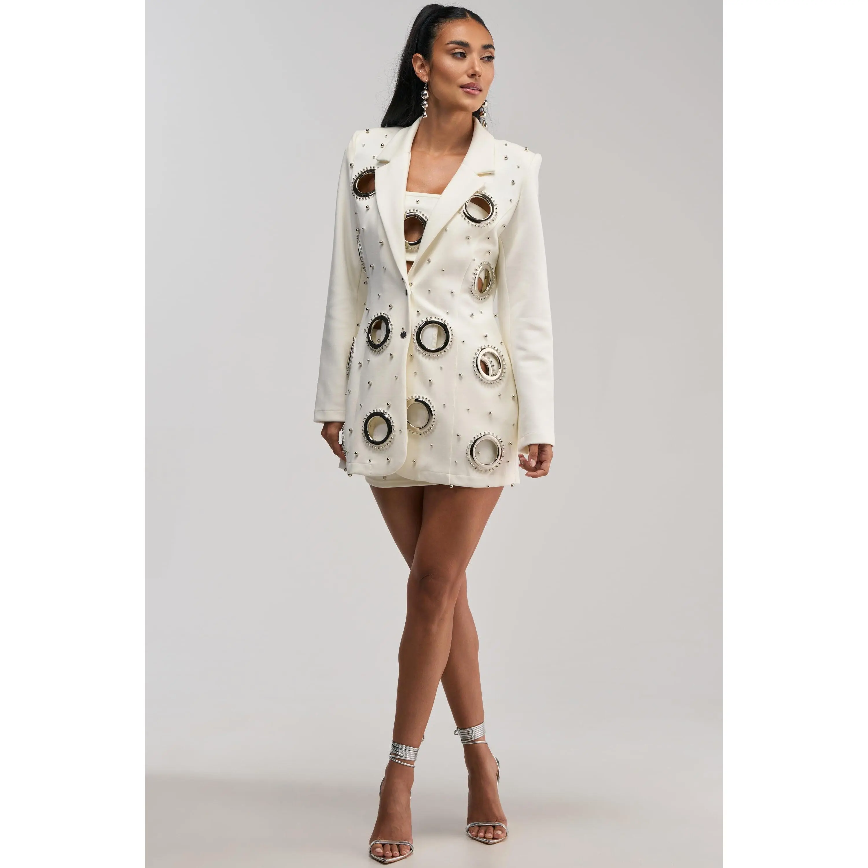 SHOW STOPPER BLAZER IN WHITE SHOW STOPPER BLAZER IN WHITE