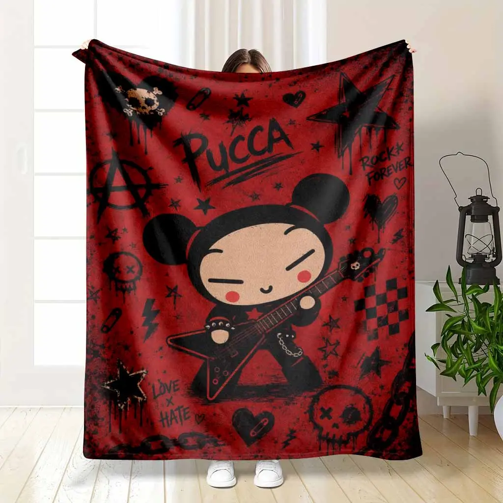 Rugrats Movie Theme Flannel Blanket - 90s Classic Cartoon Characters, Nostalgic Horror Elements, Soft Plush, Lightweight, Breathable, Warm - Ideal for Cozy Living Room Sofa, Halloween Party Decor, Festive Gift