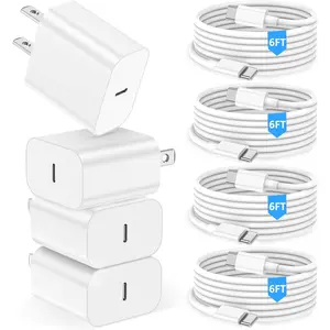 For iPhone 15 16 Charger,for iPad Charger  6FT USB C to C Charging Cable Cord with 4Pack 20W for iPhone Fast Charger Block for iPhone 16/16 Pro/15/15 Pro,iPad Pro 12.9/11 in,iPad air 5/4
