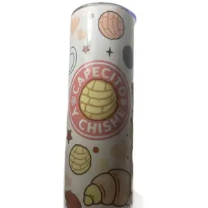Cafecito y Chisme  20 oz Tumbler will come with lid and straw