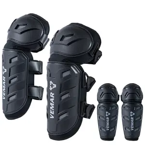 VEMAR 4PCS Motocross Knee Pads Moto Protection Riding Elbow Guard Motorcycle Motorbike Off-road Racing MTB Knee Pads