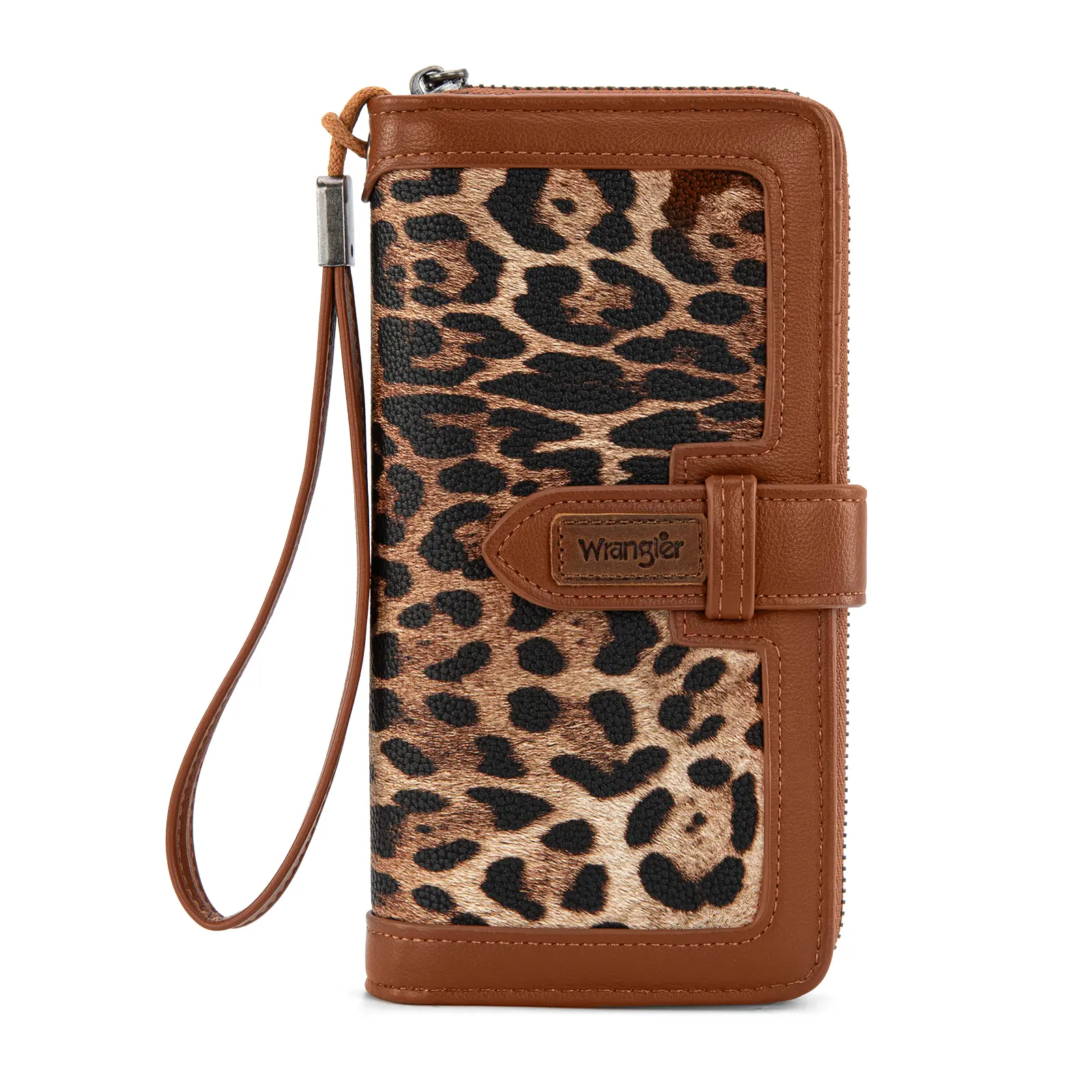 Wrangler Animal-Themed Women's Wristlet Wallet, Large Capacity RFID Credit Card Holder with ID Window and Cash Pocket, Animal-Themed Women's Wallets