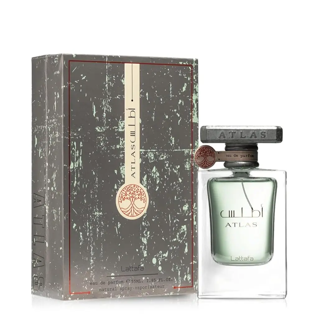 Lattafa Atlas Eau de Parfum Spray for Unisex 1.85 Oz Cologne Perfume Fragrance Fresh Aquatic Marine Woody