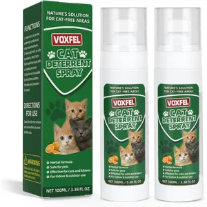 Cat Deterrent Spray Bitter No-Scratch Formula for Multi-Surface Use Indoor & Outdoor Cat Repellent Spray for Furniture