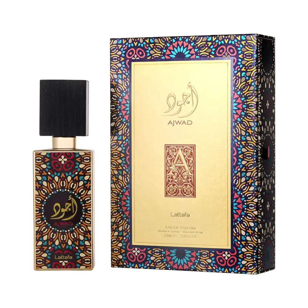 Lattafa Ajwad Eau de Parfum 2 oz | Floral Fruity Musky Fragrance for Men & Women with Bergamot, Pineapple, Rose & Vanilla | Long-Lasting Unisex Perfume