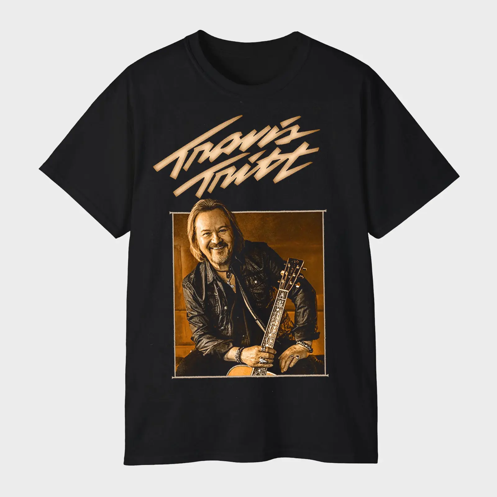 Travis Tritt Solo Acoustic Tour Photo T-Shirt – Classic Country Concert Tee Vintage Style