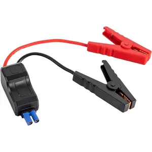 Car Jump Starter Clamps, 12V Automotive Emergency Booster Jumper Starter Clamp Cables with EC5 Connector, Portable Replacement Alligator Clips, Universal for Vehicle, SUV, Truck, RV