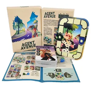 Agent Avenue Card Game, Fraudulent Strategy Cards, Opponent Identity Detection Competition, Family Gathering Party Game, Portable Paper Game