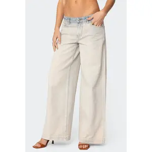 Rhiannon Washed Low Rise Baggy Jeans