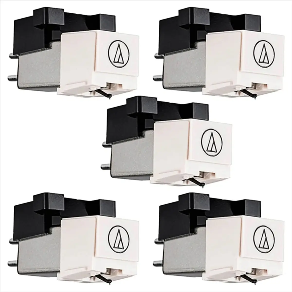 5Pcs Magnetic AT3600L Cartridge Stylus - Plastic+Metal, 300-400 Hours Lifespan, All Seasons Compatible for AT-LP60 Turntable Phonograph Platenspeler, None Additional Parts Required, Conical Tip
