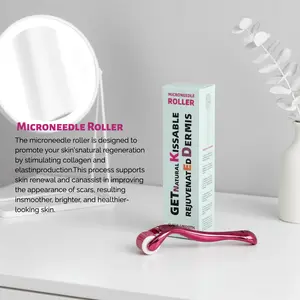 Microneedle Roller Beauty Tool Micro Titanium Needle Skincare for Hair Face Skin Acne Pimple Zits Blemish Blackhead Facial Skin Care Tool Long Lasting
