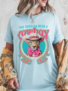 You Shoulda Been a Cowboy ~ Unisex Short Sleeve CC Garment Dyed T-Shirt Printed in the USA