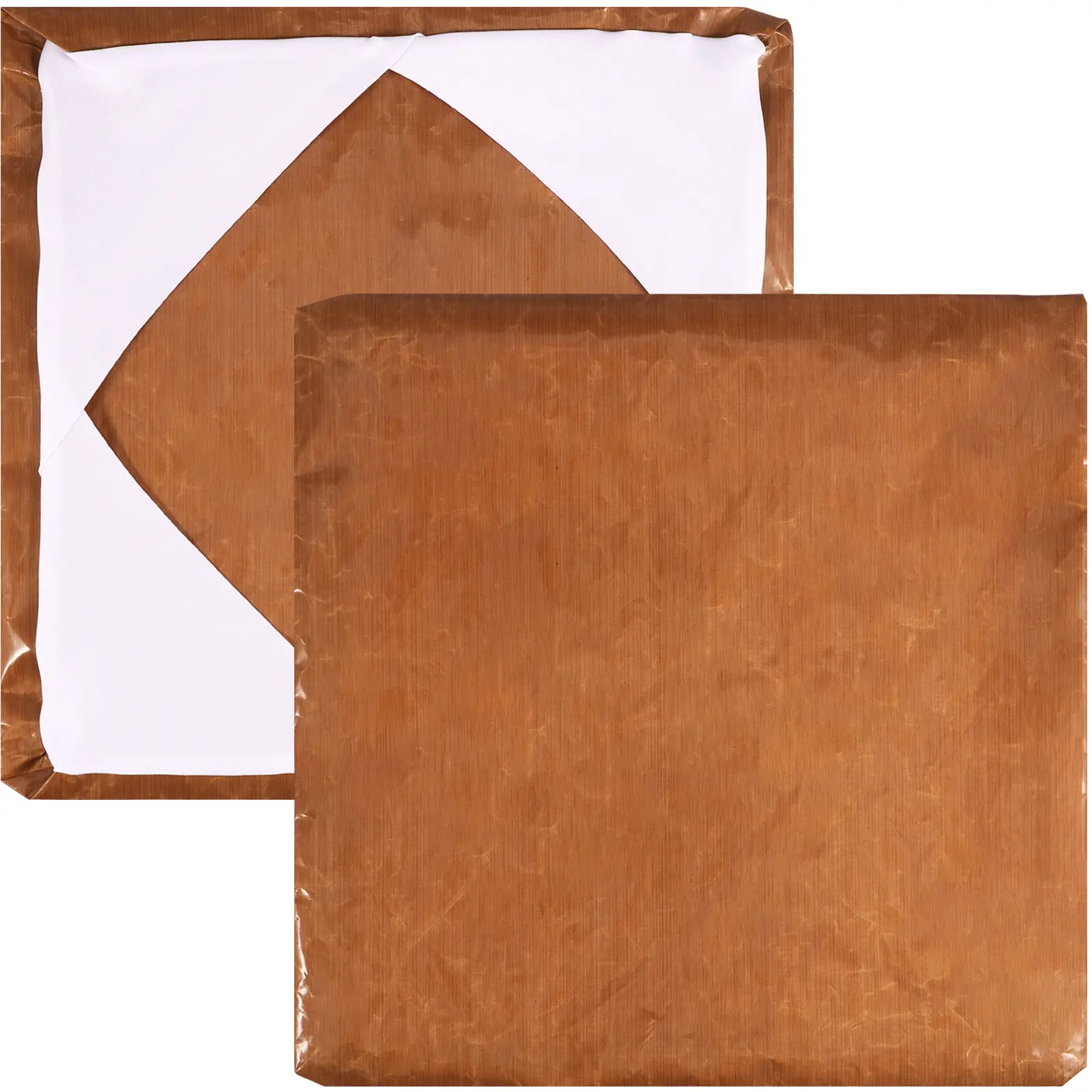 2-Pack 15x15 in Non-Stick Silicone Heat Press Platen Wrap Cover Set, Fiberglass-Plastic High Temperature Resistant Protector for Machines, Prevents Residue, Ideal for Heat Transfer Jobs (Laundry Tool Accessory), Adhesive