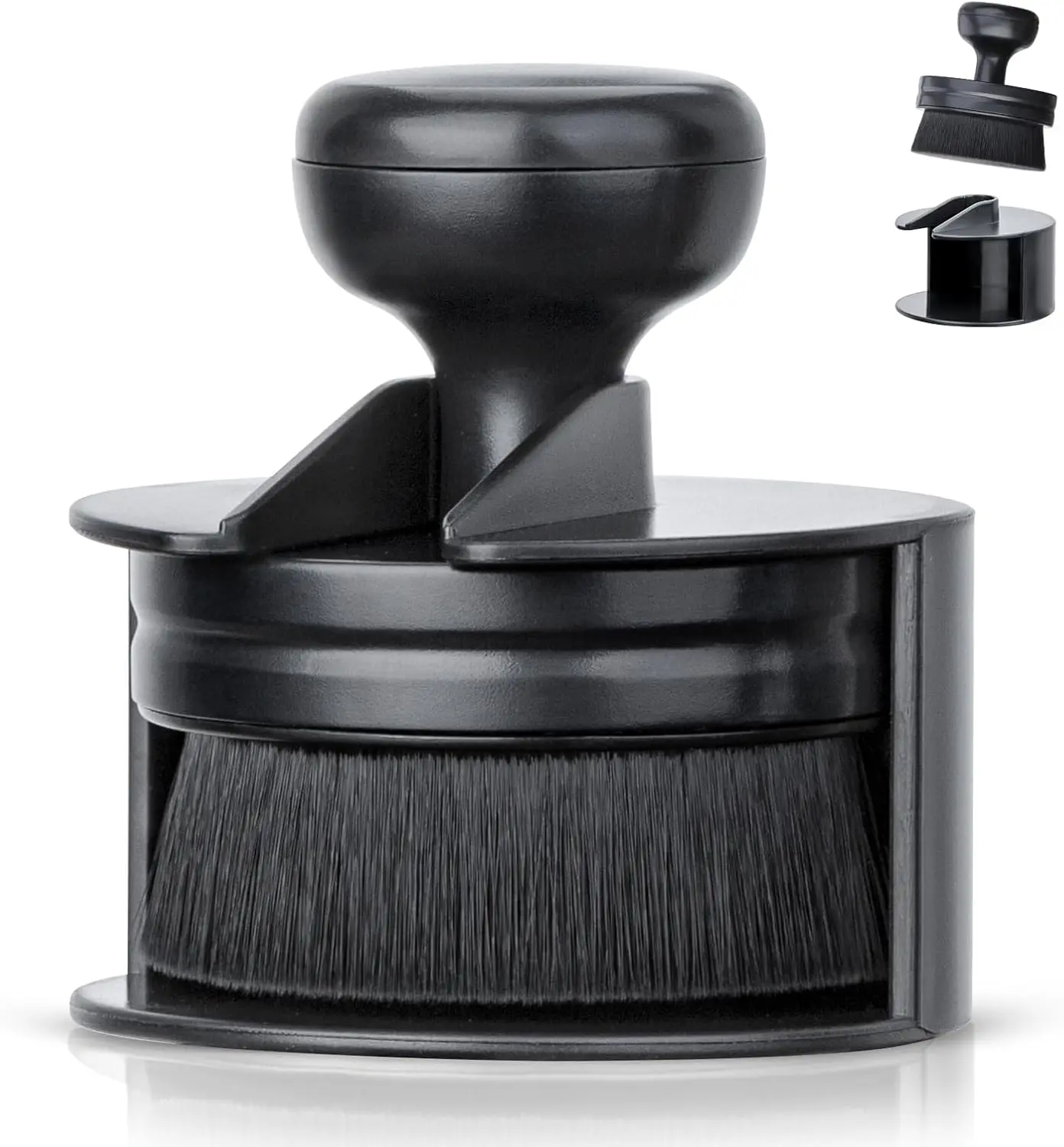 Tire Shine Applicator Brush, Automotive Dressing Applicator Brush, Storage Stand Including for Detailing, Car Wash Tools for Daily, Car Cleaning Brush