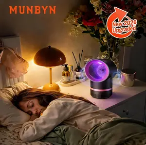 【MUNBYN UV LED Mosquito Zapper】Electric Fly & Gnat Trap for Home, Portable for Bedroom, Living Room & Office