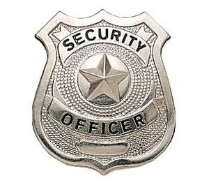 Silver - SECURITY OFFICER Pin-On Badge