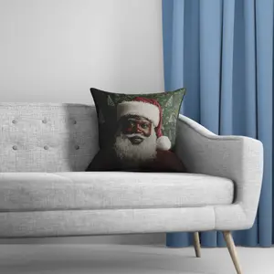 ManosMorenas Brown Christmas Pillow, Soft Furnishing Accessory, 18X18 snuggler pillows 90s
