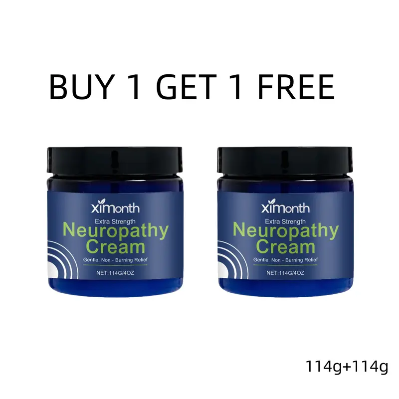 BUY 1 GET 1 FREE Neuropathy Soothing Cream - Gentle, Fast-Absorbing, Sensitive Skin-Friendly, Scented, Moisturizing Power with Aloe, Shea Butter, Clove & Essential Oils, Calm & Soothe Body Lotions & Creams for Feet, Legs, Sohochic