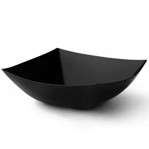 Square Black Serving Bowl - 4 Count Square Black Serving Bowl - 4 Count