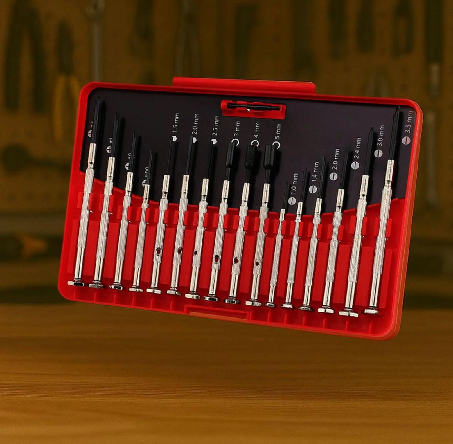 【FathersDayGift】Professional 16-Piece Precision Screwdriver Kit – Compact Mini Drivers for Small Electronics Repair with Multiple Screwdriver Heads, Great for Technicians, DIY Hobbyists & Home Use